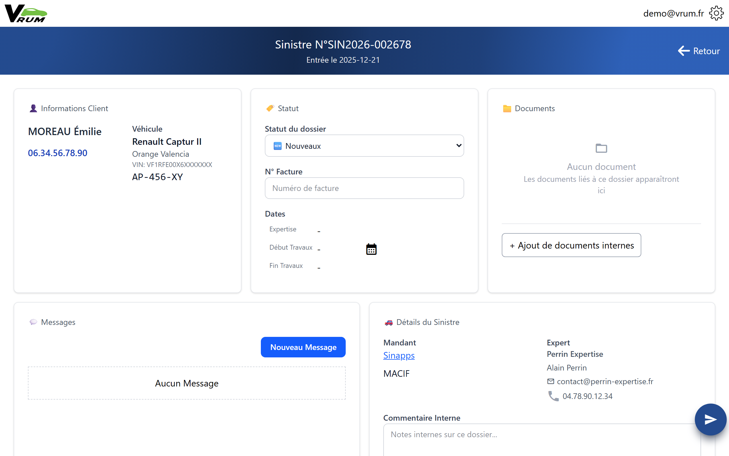 D&eacute;tail dossier